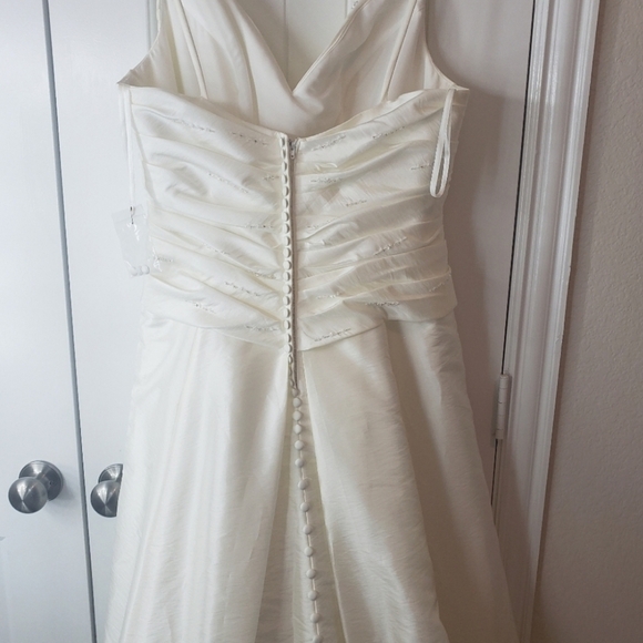 Taffeta Ruched Wedding Gown Casablanca C1831 - Picture 8 of 11